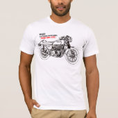 CB500 Four 1973. T-Shirt (Vorderseite)