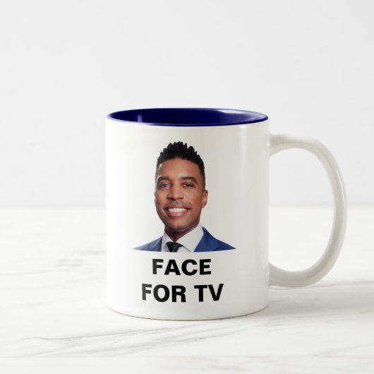 CB Face for TV Zweifarbige Tasse (Rechts)