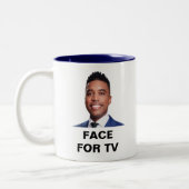 CB Face for TV Zweifarbige Tasse (Links)