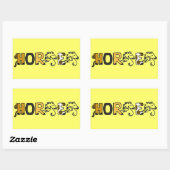 CB- Fun Horn Cartoon Buchstaben Stickers (Blatt)