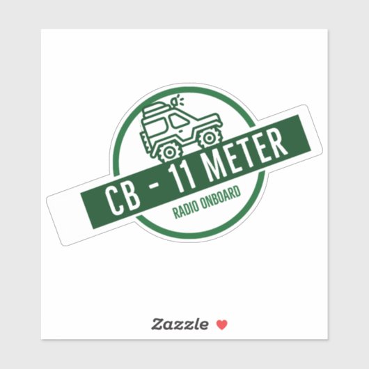 CB Radio 11 Meter an Bord Aufkleber (Blatt)