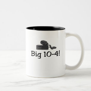 CB Radio T - Shirt und Geschenke. Zweifarbige Tasse