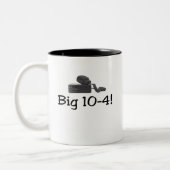 CB Radio T - Shirt und Geschenke. Zweifarbige Tasse (Links)