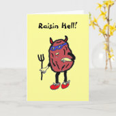 CB- Raisin Hell! Card Karte (Gelbe Blume)