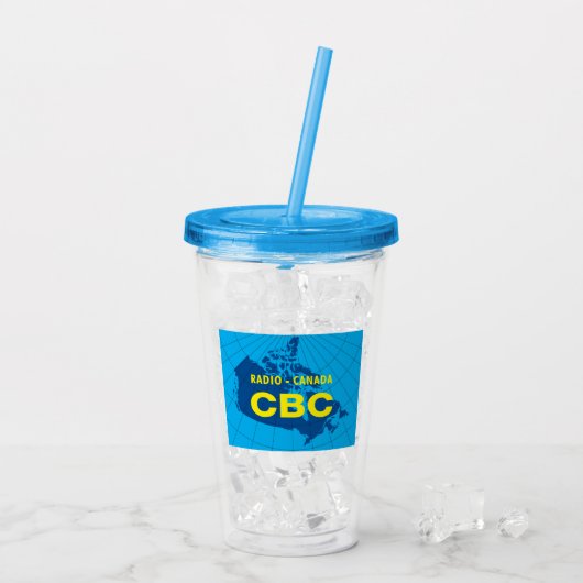 CBC 1958 Logo Acrylic Tumbler Acryltrinkbecher (Rückseite Ice)
