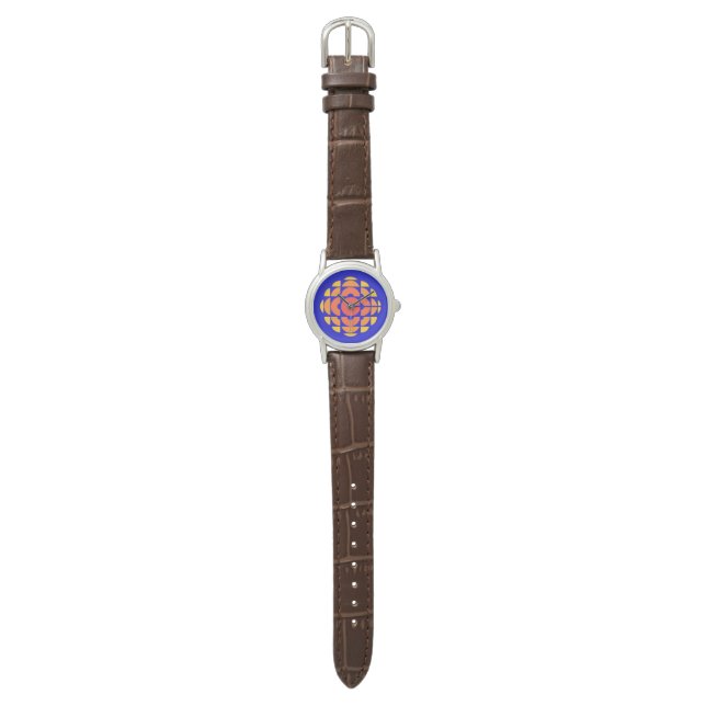 CBC 1974 Logo Leather Armbanduhr (Flach)