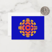 CBC 1974 Logo Mitteilungskarte (Vorderseite/Rückseite Beispiel)