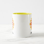 CBC 1974 Logo Personalisiert Zwei-Tonen-Tasse Zweifarbige Tasse (Mittel)
