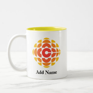 CBC 1974 Logo Personalisiert Zwei-Tonen-Tasse Zweifarbige Tasse