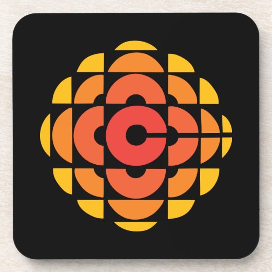 CBC 1974 Logo-Untersetzer (Set 6) Getränkeuntersetzer (Vorderseite)