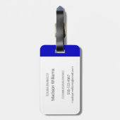 CBC 1986 Logo Blue Poster Gepäckanhänger (Rückseite vertikal)