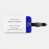 CBC 1986 Logo Blue Poster Gepäckanhänger (Rückseite horizontal)