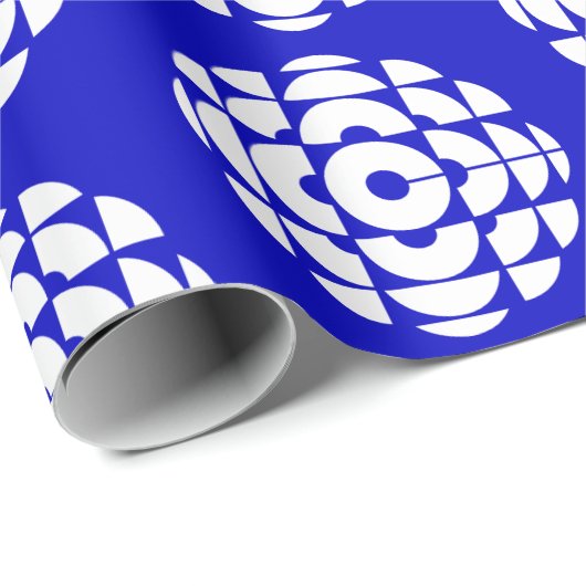 CBC 1986 Logo Blue Poster Geschenkpapier (Rolleneckpunkt)