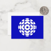 CBC 1986 Logo Blue Poster Mitteilungskarte (Vorderseite/Rückseite Beispiel)