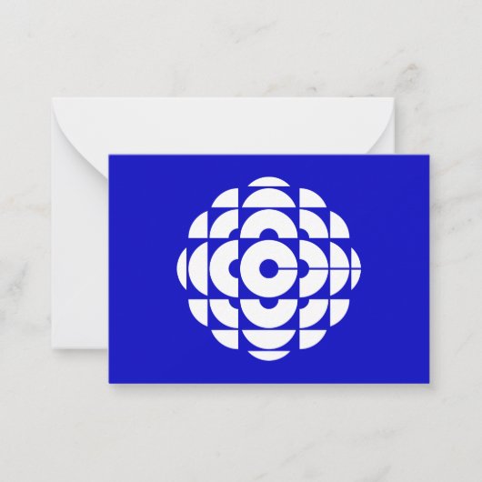 CBC 1986 Logo Blue Poster Mitteilungskarte (Vorderseite)