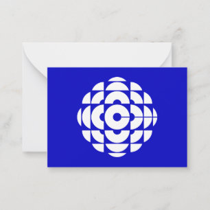 CBC 1986 Logo Blue Poster Mitteilungskarte