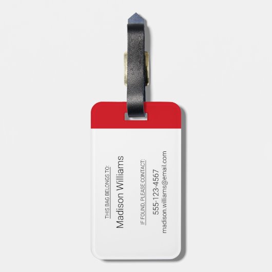 CBC Andere Probleme Gepäckanhänger (Rückseite vertikal)