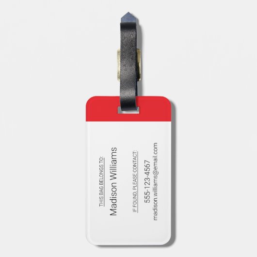 CBC Canada Reads Gepäckanhänger (Rückseite vertikal)