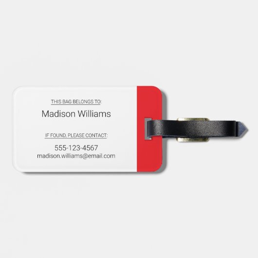 CBC Canada Reads Gepäckanhänger (Rückseite horizontal)