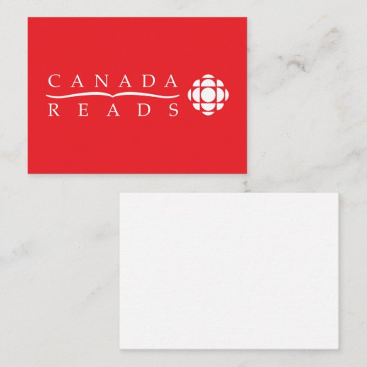 CBC Canada Reads Mitteilungskarte (Vorne/Hinten)