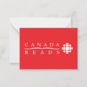 CBC Canada Reads Mitteilungskarte (Vorderseite)