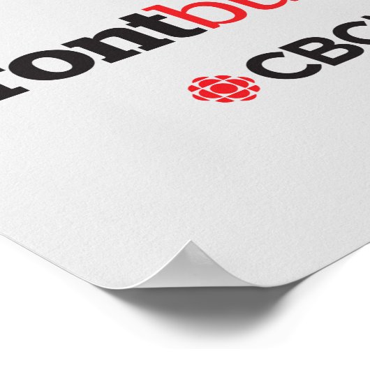 CBC Front Burner Poster (Ecke)