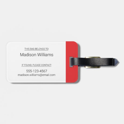 CBC Gem Gepäckanhänger (Rückseite horizontal)