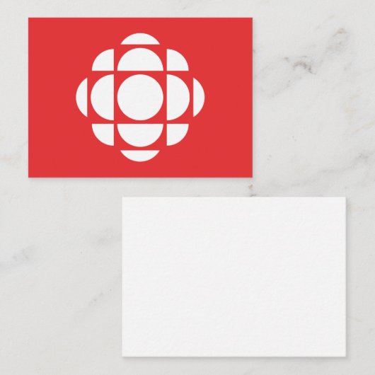 CBC Gem Mitteilungskarte (Vorne/Hinten)