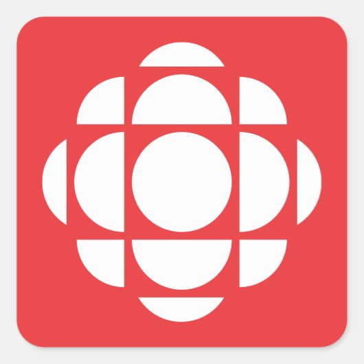 CBC Gem Quadratischer Aufkleber (Vorderseite)