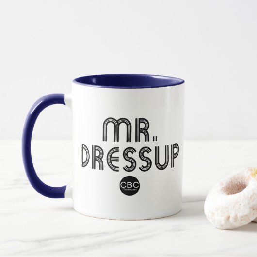 CBC Herr Dressup Title Graphic Tasse (Mit Donut)