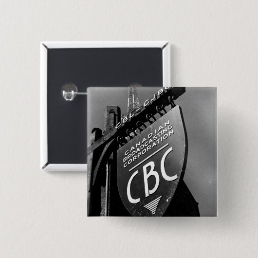 CBC Jarvis Street Sign (1940er) Button (Vorne & Hinten)