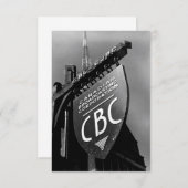 CBC Jarvis Street Sign (1940er) Mitteilungskarte (Vorne/Hinten)