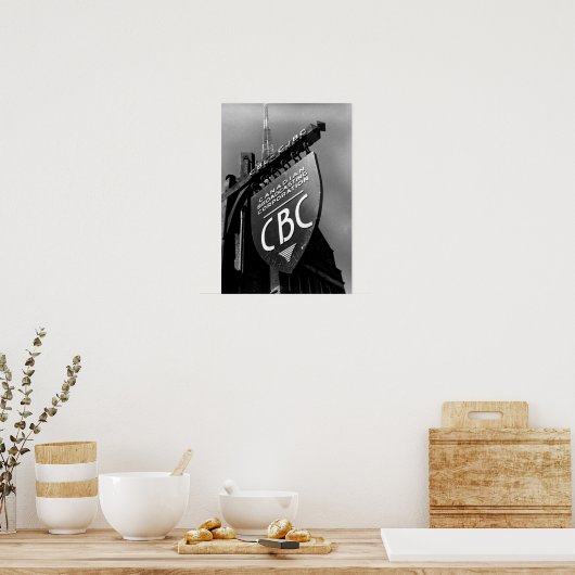 CBC Jarvis Street Sign (1940er) Poster (Küche)