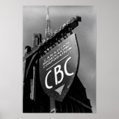CBC Jarvis Street Sign (1940er) Poster (Vorne)