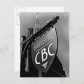 CBC Jarvis Street Sign (1940er) Postkarte (Vorne/Hinten)