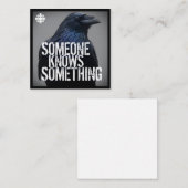 CBC Jemand weiß etwas Mitteilungskarte (Vorne/Hinten)