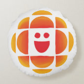 CBC Kids-Logo Rundes Kissen (Rückseite)