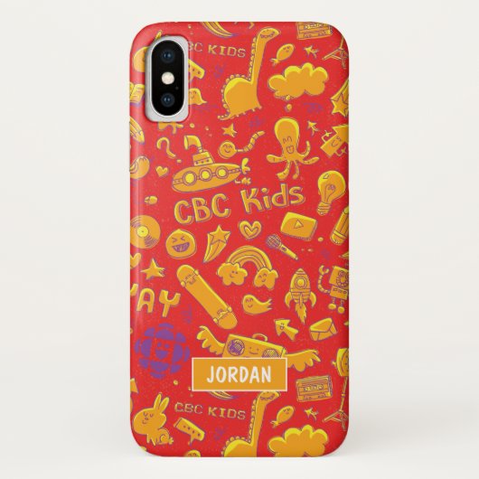 CBC Kids Muster Personalisiert Phone Case (Rückseite)