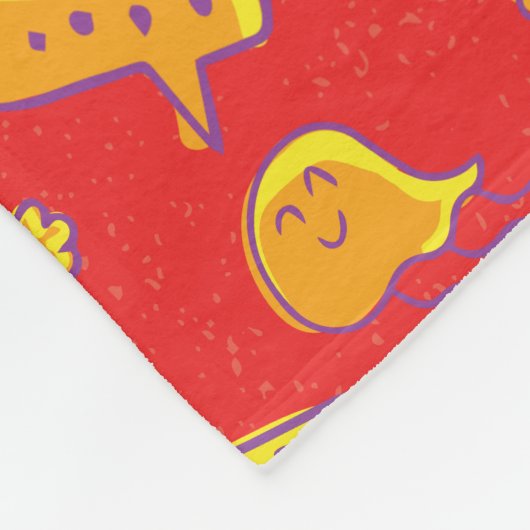 CBC Kids Pattern Monogram Fleece Blanket (Ecke)