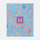 CBC Kids Pattern Monogram Fleece Blanket (Vorderseite)