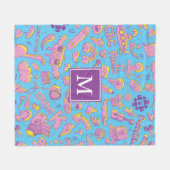 CBC Kids Pattern Monogram Fleece Blanket (Vorderseite (Horizontal))