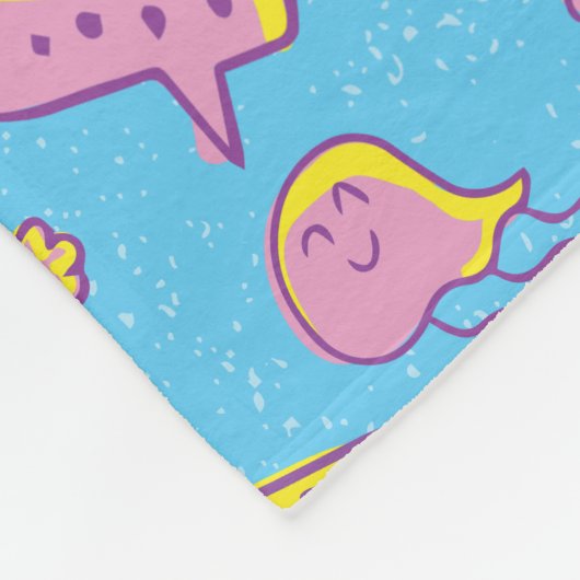 CBC Kids Pattern Monogram Fleece Blanket (Ecke)