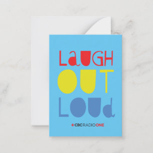 CBC Laugh Out Loud Mitteilungskarte