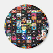 CBC-Logos und Grafik-Round-Magnet Magnet (Vorne)