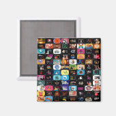 CBC-Logos und Grafik-Square-Magnet Magnet (Vorderseite/Rückseite)