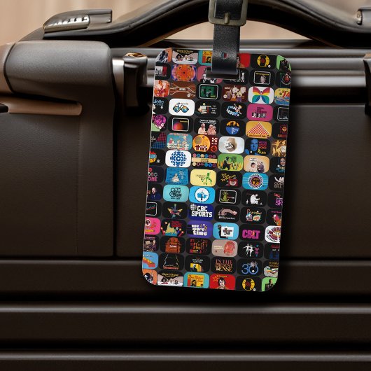 CBC-Logos und Grafikplakat Gepäckanhänger