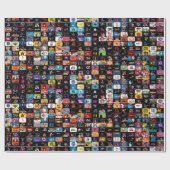 CBC-Logos und Grafikplakat Geschenkpapier (Flach)