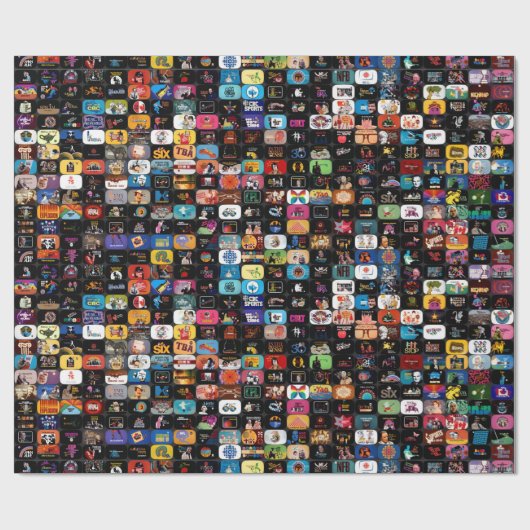 CBC-Logos und Grafikplakat Geschenkpapier (Flach)