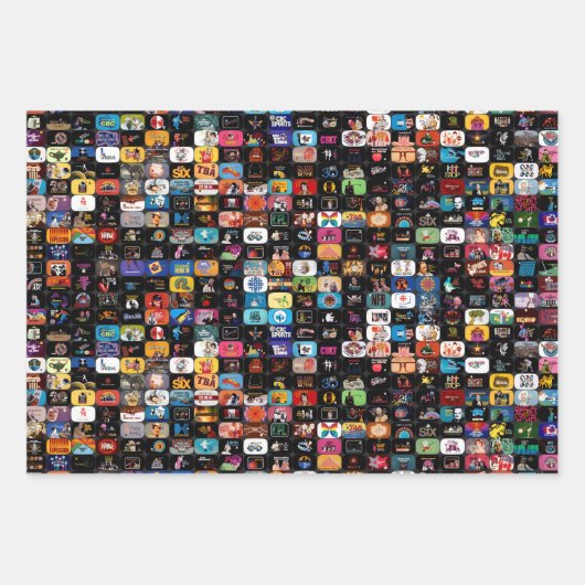 CBC-Logos und Grafikplakat Geschenkpapier Set (Vorderseite 3)