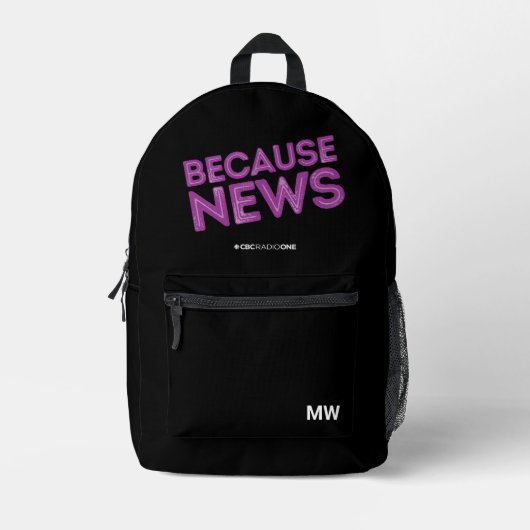 CBC: News Bedruckter Rucksack (Vorderseite)